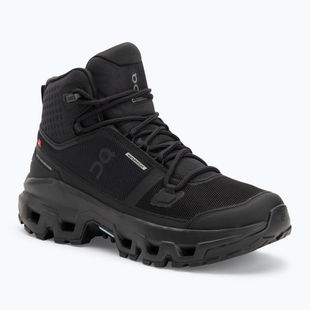 Черевики жіночі On Cloudrock Mid Waterproof black/black