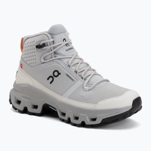 Взуття туристичне жіноче On Cloudrock Mid Waterproof glacier/alloy