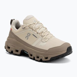 Взуття туристичне жіноче On Cloudrock Low Waterproof grain/soba