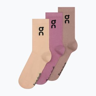 Шкарпетки On Logo High 3 pack sherbet/rhodonite