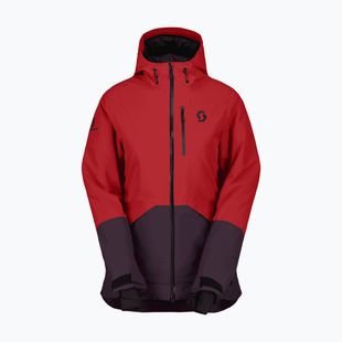 Куртка гірськолижна жіноча SCOTT Ultimate Dryo Ripstop power red/rich purple