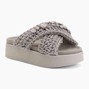 Шльопанці жіночі INUIKII Woven Stones Platform stone grey