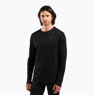 Лонгслів термічний чоловічий ODLO Merino 160 Bl Top Crew Neck black
