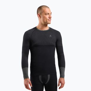 Лонгслів термічний чоловічий ODLO Fundamentals Performance Warm Bl Top Crew Neck black