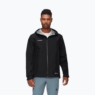 Куртка дощовик чоловіча Mammut Crater Light HS Hooded Jacket Men black