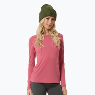 Лонгслів жіночий super.natural Little Heartwood mauwewood/white stone