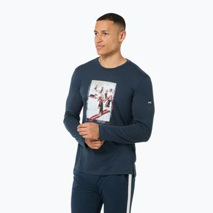 Лонгслів чоловічий super.natural Dachshund Party blueberry/various