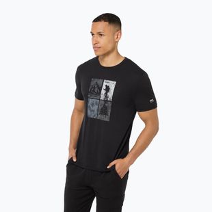 Футболка чоловіча super.natural Go Hiking Tee jet black/various