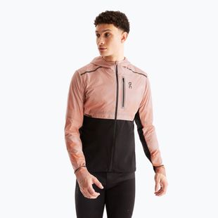 Куртка для бігу чоловіча On Weather Lumos woodrose/black