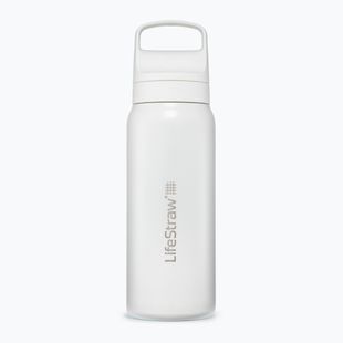 Пляшка туристична Lifestraw Go 2.0 Steel z filtrem 700 ml white