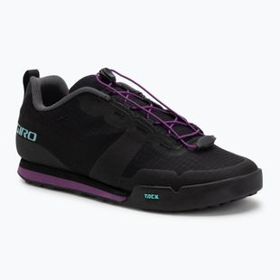 Кросівки велосипедні на платформі жіночі Giro Tracker Fastlace black/throwback purple