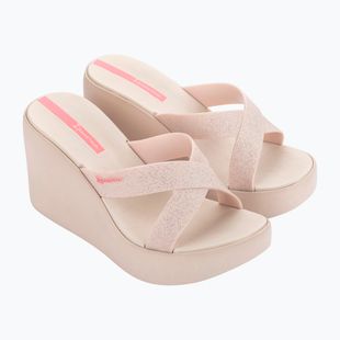 Шльопанці жіночі Ipanema High Fashion II Slide beige/glitter/pink