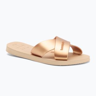Шльопанці жіночі Havaianas Aqua Metallic golden