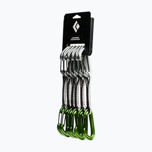 Набір карабінів для скелелазіння Black Diamond Litewire Quickpack Set 6 pcs. 12 cm envy green