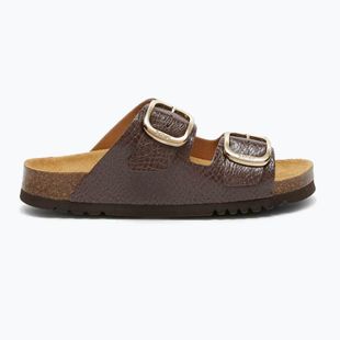 Шльопанці жіночі Scholl Noelle Syntetic Reptile brown