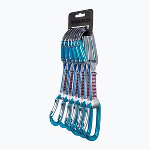 Карабіни швидкі для альпінізму CAMP Orbit Express KS 6 pack 12 cm grey/blue/fuchsia