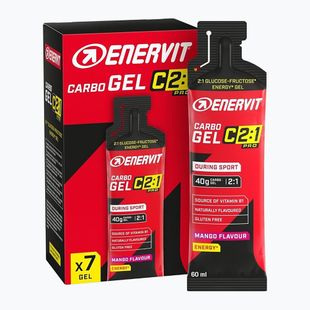Набір енергетичних гелів Enervit Carbo Gel C2:1Pro 7 pcs x 60 ml mango