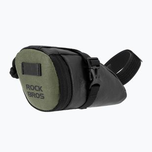 Сумка велосипедна під сідло Rockbros 30130092001 Ecological Saddle Bag WP Compact black/green