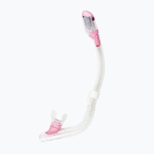 Трубка для дайвінгу dziecięca Cressi Mini Dry sil. clear/pink
