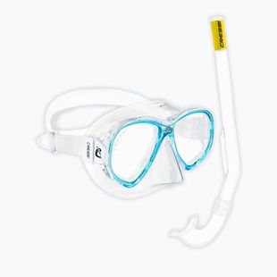 Дитячий набір для снорклінгу Cressi Perla Jr + Minigringo clear/aquamarine