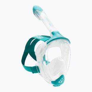 Маска повнолицьова для снорклінгу Cressi Java Full Face clear/aquamarine