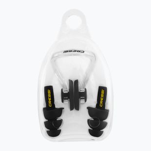 Cressi Aqua Kit Беруші + затискач для носа чорний