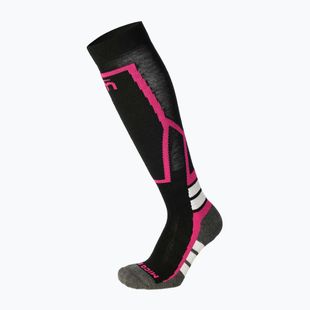 Шкарпетки лижні дитячі Mico Medium Weight Warm Control Ski nero/fucsia