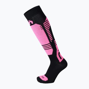 Шкарпетки лижні дитячі Mico Light Weightsuperthermo Merino Ski nero/fucsia fluo