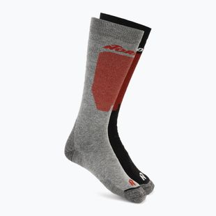 Шкарпетки гірськолижні Nordica Uni 2.0 2 пари grey/ red+black/ red