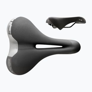 Сідло велосипедне Selle Italia Sportouring T 3 Flow, Fec Alloy Rail, Soft-Tek, Light Gel black
