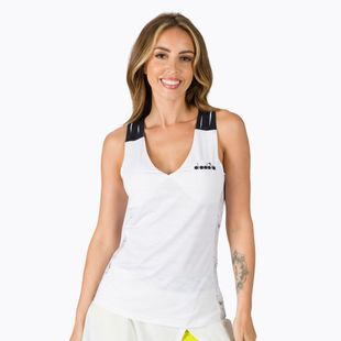 Футболка тенісна жіноча Diadora Clay біла 102.174118