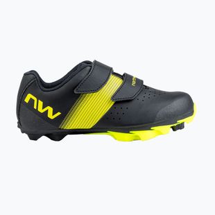 Дитяче велосипедне взуття MTB Northwave Hammer Junior black/yellow fluo