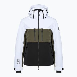 Куртка гірськолижна чоловіча EA7 Emporio Armani Ski Kitzbuhel Protectum7 Colorblock white / black / grape leaf