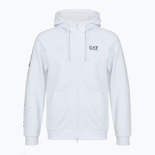 Кофта чоловіча Emporio Armani EA7 Train Logo Series Extended Logo Hoodie Fz white / black