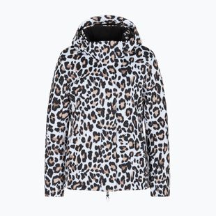 Куртка гірськолижна жіноча EA7 Emporio Armani Ski Kitzbuhel Softshell fancy white animalier