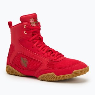 Кросівки боксерські чоловічі Hayabusa Pro Boxing black red