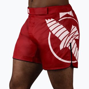 Шорти для тренувань чоловічі Hayabusa Icon Mid-Thigh MMA red/white