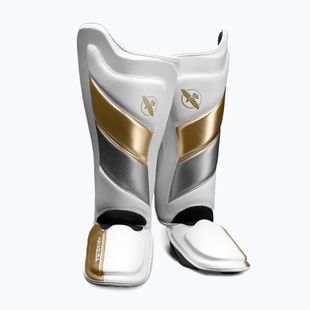 Протектори гомілок Hayabusa T3 Striking Shin Guards біло-золоті T3SSG