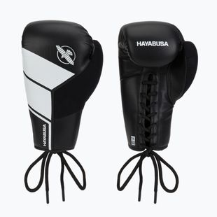 Рукавиці боксерські Hayabusa S4 Lace Up білі S4LACBG-BK