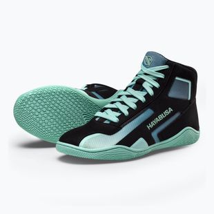 Кросівки боксерські Hayabusa Surge black/cyan
