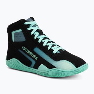Кросівки боксерські Hayabusa Surge black/cyan