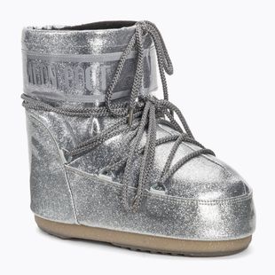 Черевики зимові жіночі Moon Boot Icon Low Glitter silver