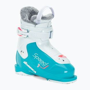 Черевики гірськолижні дитячі Nordica Speedmachine J1 light blue/white/pink