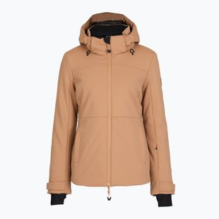 Куртка лижна жіноча EA7 Emporio Armani Pure Softshell mocha mousse