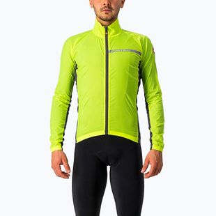 Куртка велосипедна чоловіча Castelli Squadra Stretch electric lime/dark gray