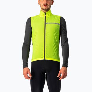 Жилет велосипедний чоловічий Castelli Squadra Stretch electric lime/dark gray