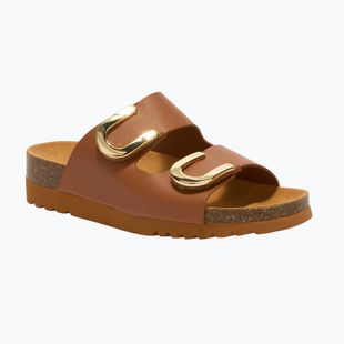 Жіночі шльопанці Scholl Montery 2 Straps Ad Med cognac