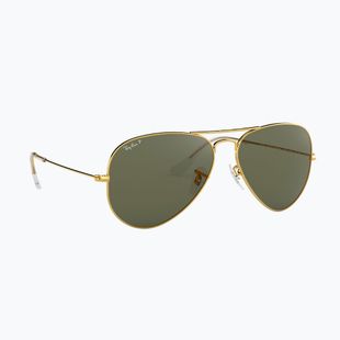 Окуляри сонцезахисні Ray-Ban Aviator Classic arista gold/green g-15 polarized