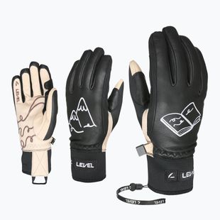 Рукавиці лижні жіночі Level Ivory pk black
