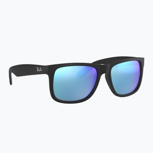 Окуляри сонцезахисні Ray-Ban Justin Classic matt black gum/blue mirror